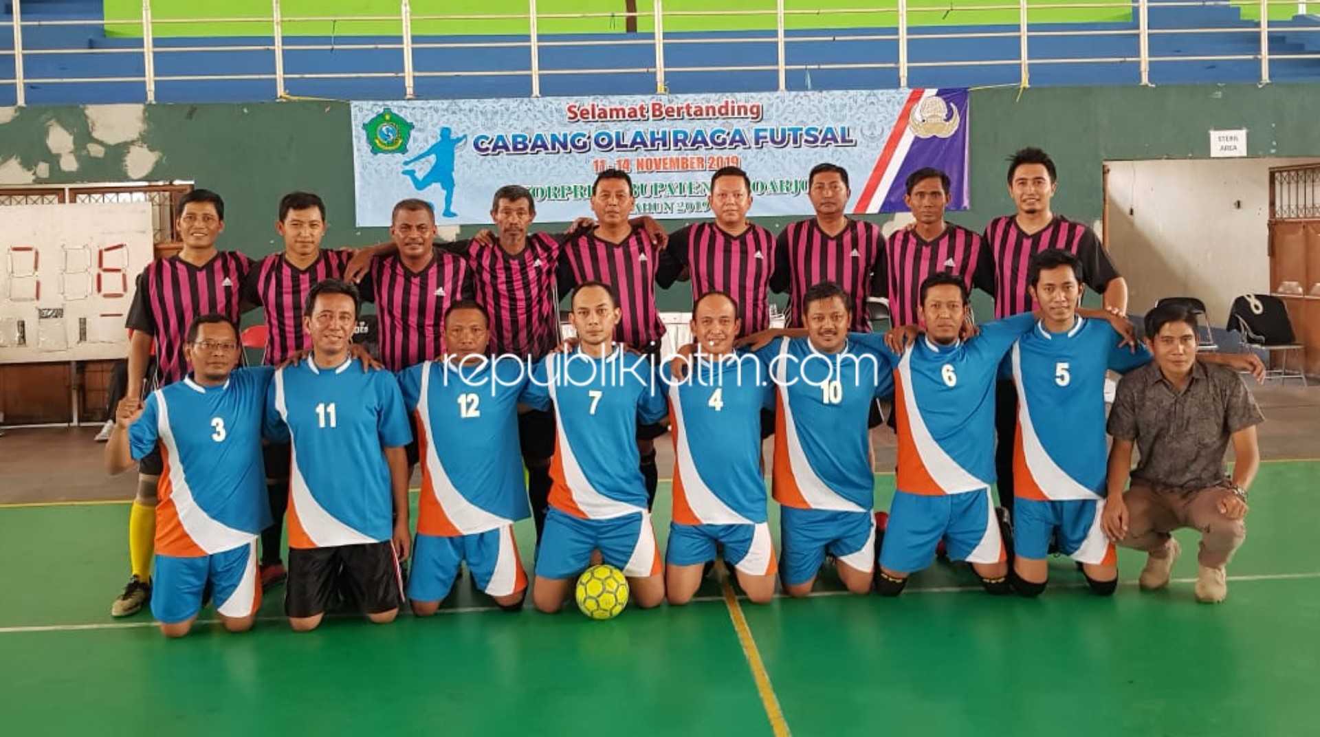 Tim Wartawan Sidoarjo Bintang Laga Futsal HUT Korpri ke 48 Sidoarjo