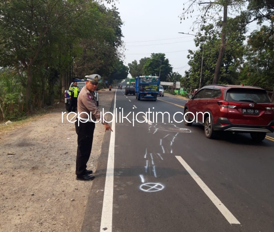 Pedagang Tempe Asal Sepande Candi Tewas Tertabrak Kendaraan Misterius di Jalur Utama Mojokerto - Surabaya