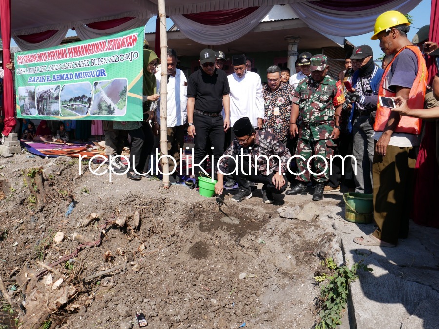 Jembatan Shiratal Mustaqim Penghubung Klurak - Balongdowo Candi Senilai Rp 1,4 Miliar Mulai Dikerjakan