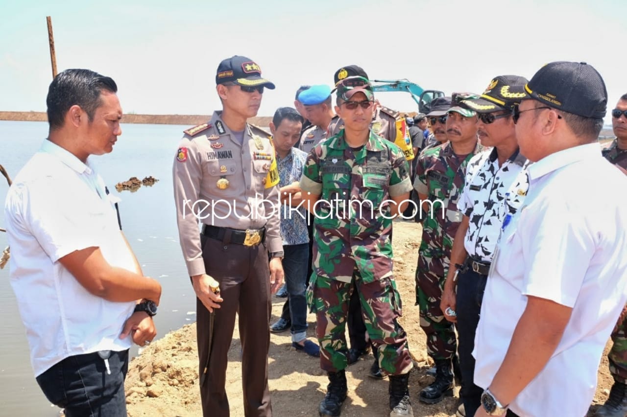 Disidak Kapolresta dan Dandim, PPLS Janji Sebulan Perbaikan Tanggul Rampung