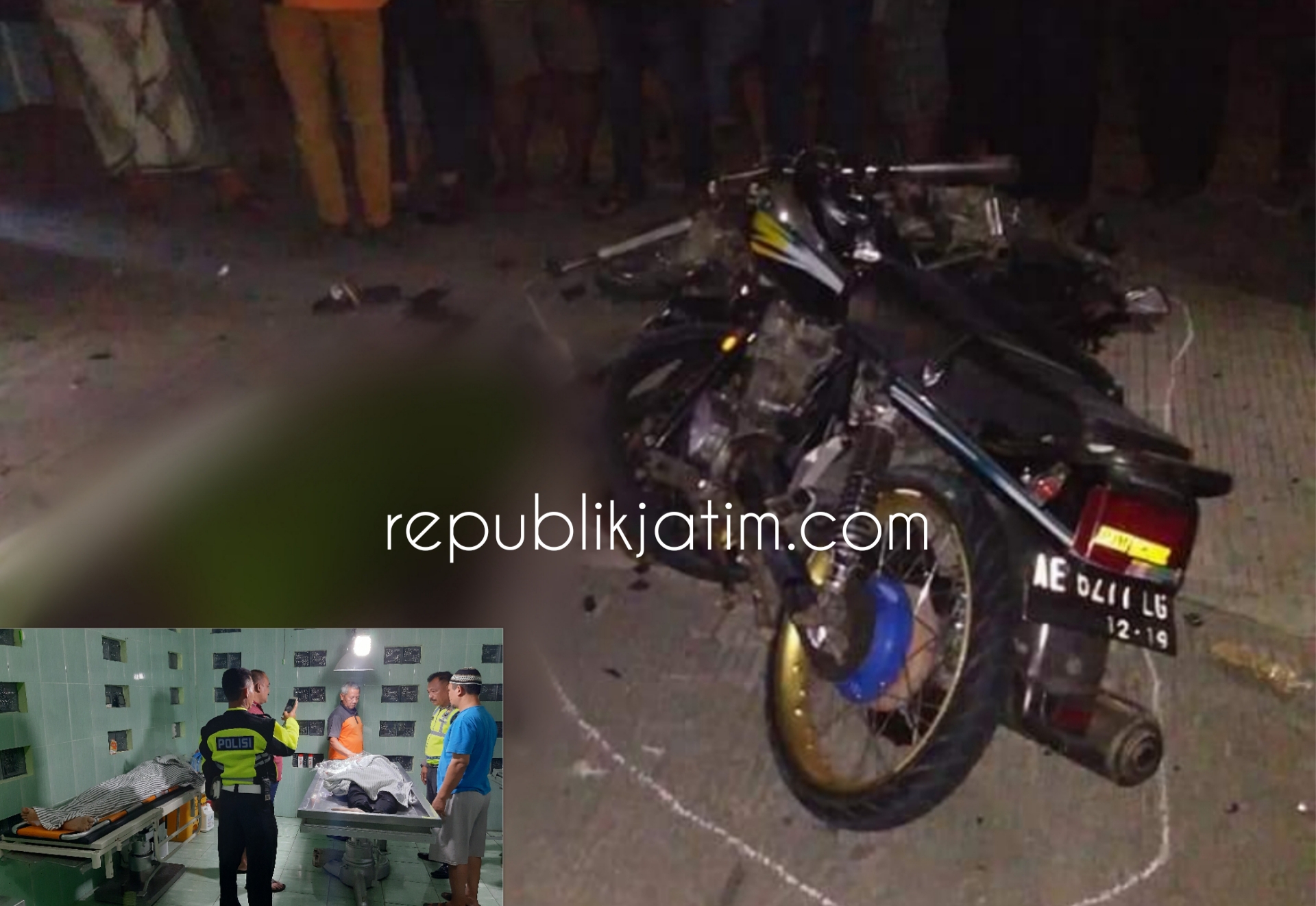 Tabrakan Adu Banteng di Ngawi, 2 Pengendara Motor Tewas dan 2 Lainnya Luka Berat