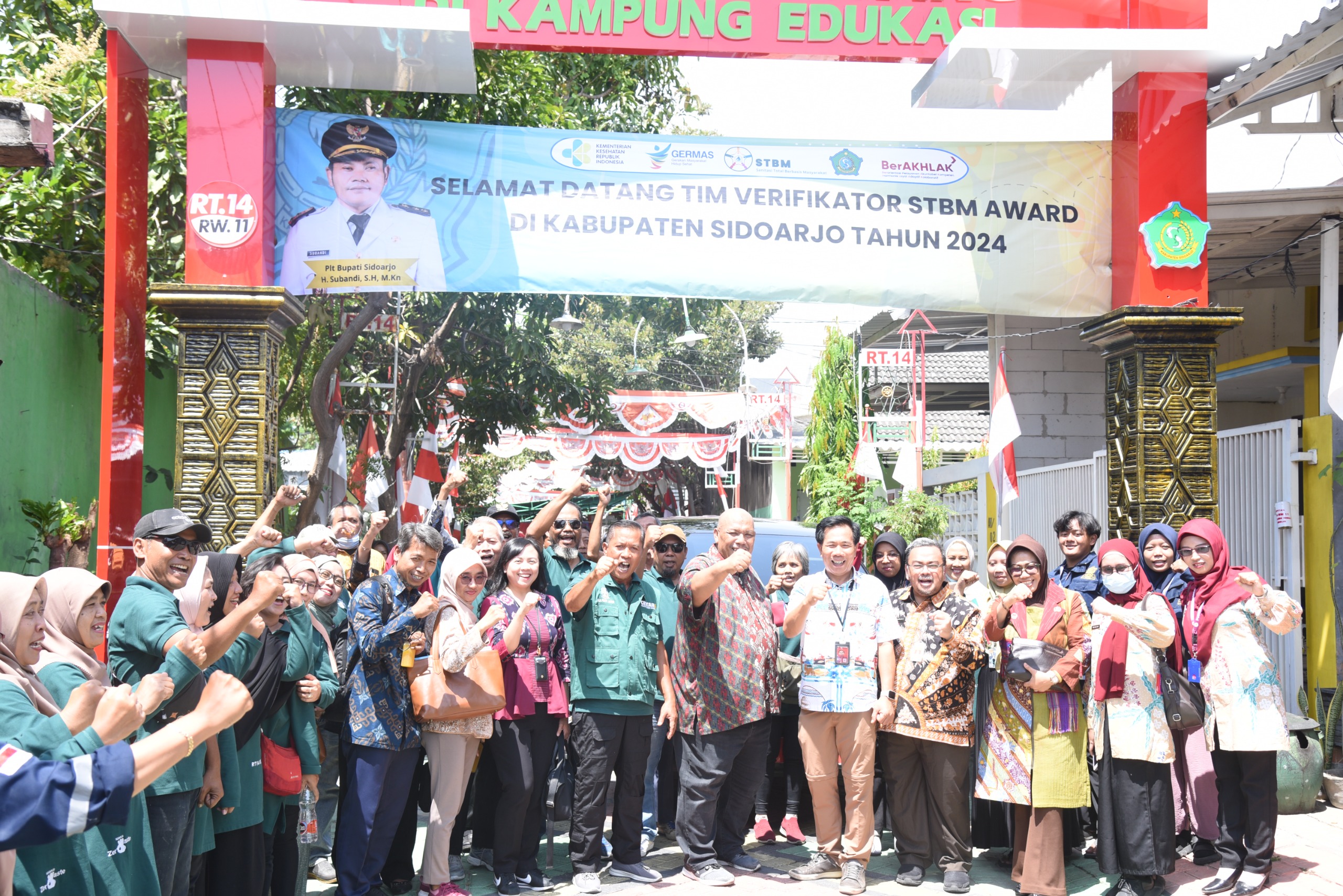 Pemkab Sidoarjo Dikunjungi Tim Verifikasi Kemenkes RI Untuk Program  STBM Award Tahun 2024 