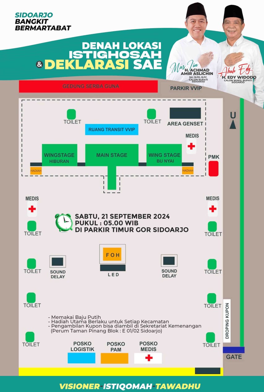 DPC PKB Instruksikan Seluruh Kader Hadir, Ratusan Ribu Orang Bakal Penuhi Acara Istighotsah dan Deklarasi Paslon SAE