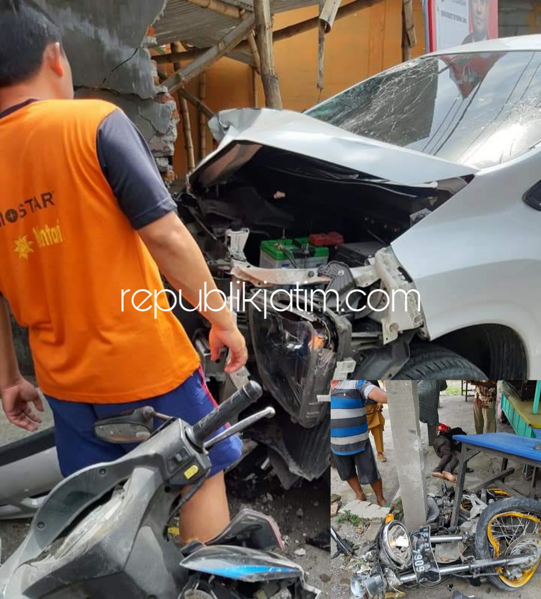 Expander Putih Tabrak 4 Motor Seorang Guru Olahraga Tewas, 4 Terluka 