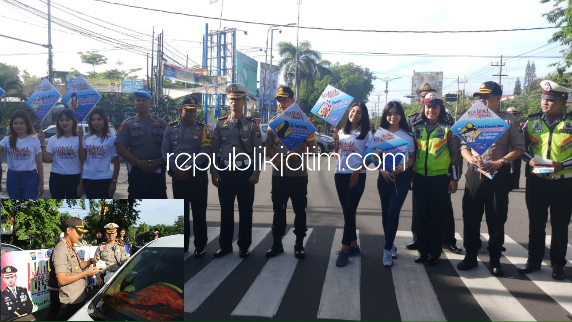 Kapolresta Sidoarjo Kampanyekan Millenial Road Safety Festival