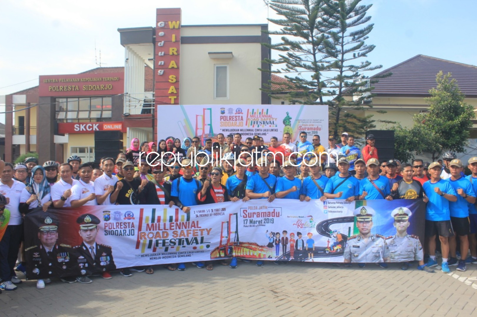 Tekan Angka Kecelakaan, Polresta Sidoarjo Gelar Gowes Millenial