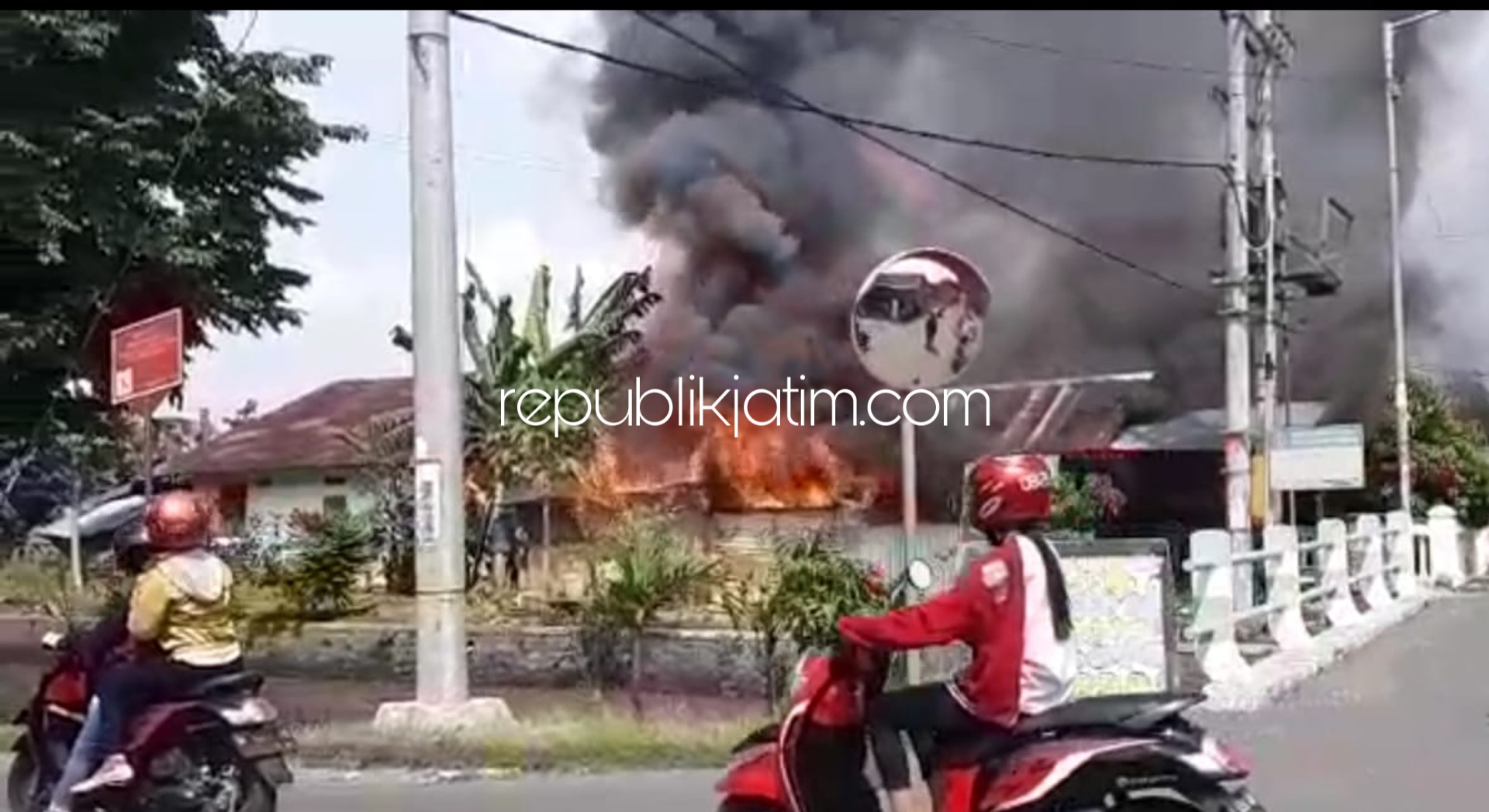 Warung Pecel di Tulangan Ludes Terbakar, Pemilik Merugi Rp 45 Juta