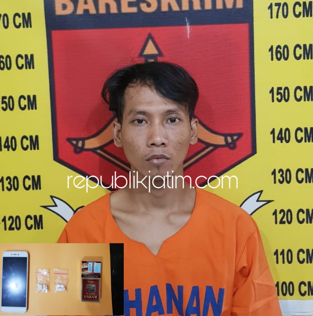 Arek Wonoayu Edarkan Pil Koplo di Warkop Diringkus Polisi