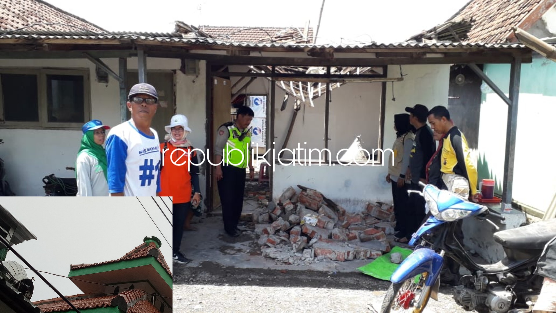 Ratusan Rumah Warga di Sedati dan Buduran Rusak Diterjang Puting Beliung