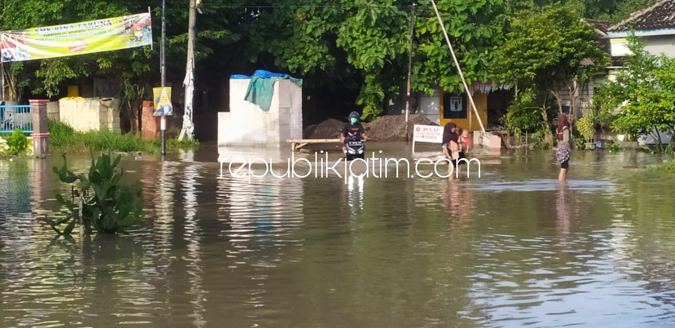 Diguyur Hujan Berjam-Jam, Sejumlah Desa di Sidoarjo Terendam Banjir