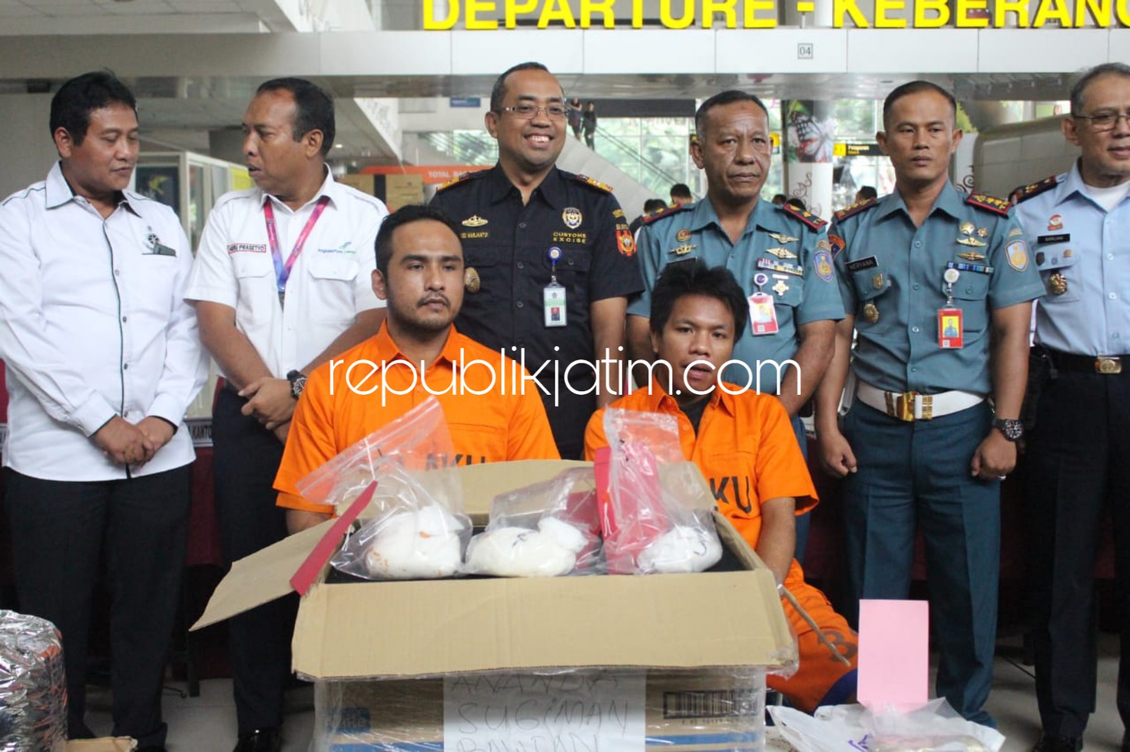 Bea Cukai Juanda Gagalkan Penyelundupan Sabu-Sabu 1,23 Kilogram Dimasukkan Anus dan Speaker