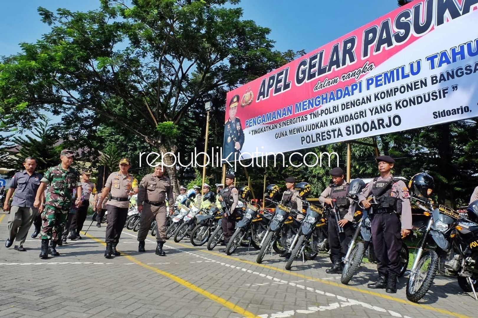 Ribuan Personil Gabungan Siap Amankan Pemilu 2019, Linmas Harus Netral