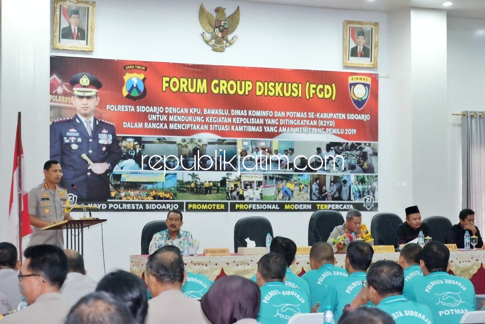 Jelang Pemilu, Polresta Sidoarjo Gelar FGD Kamtibmas