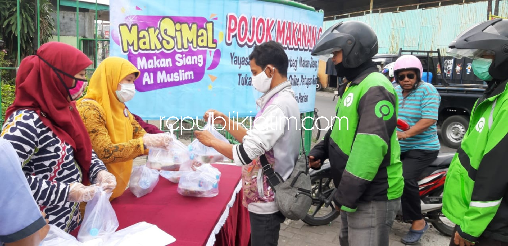 Peduli Pandemi Corona, Yayasan Al Muslim Siapkan Pojok Makan Siang Gratis