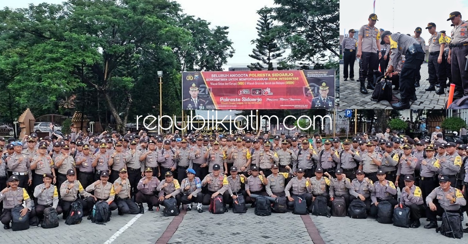 Ribuan Personil Siap Amankan 5.579 TPS Pemilu 2019 di Sidoarjo