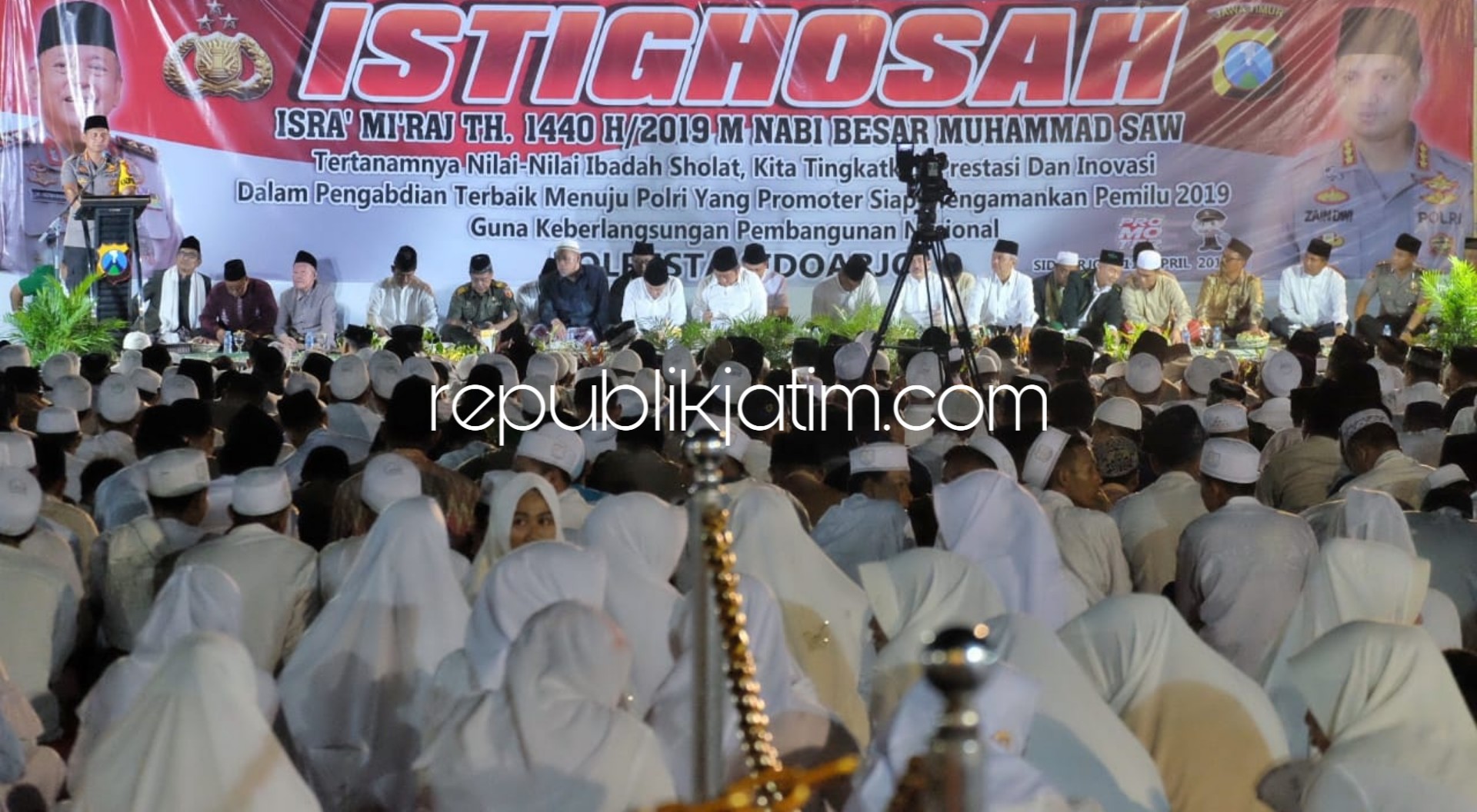 Polresta Sidoarjo Gelar Istighosah dan Doa Bersama untuk Kesuksesan Pemilu 2019 