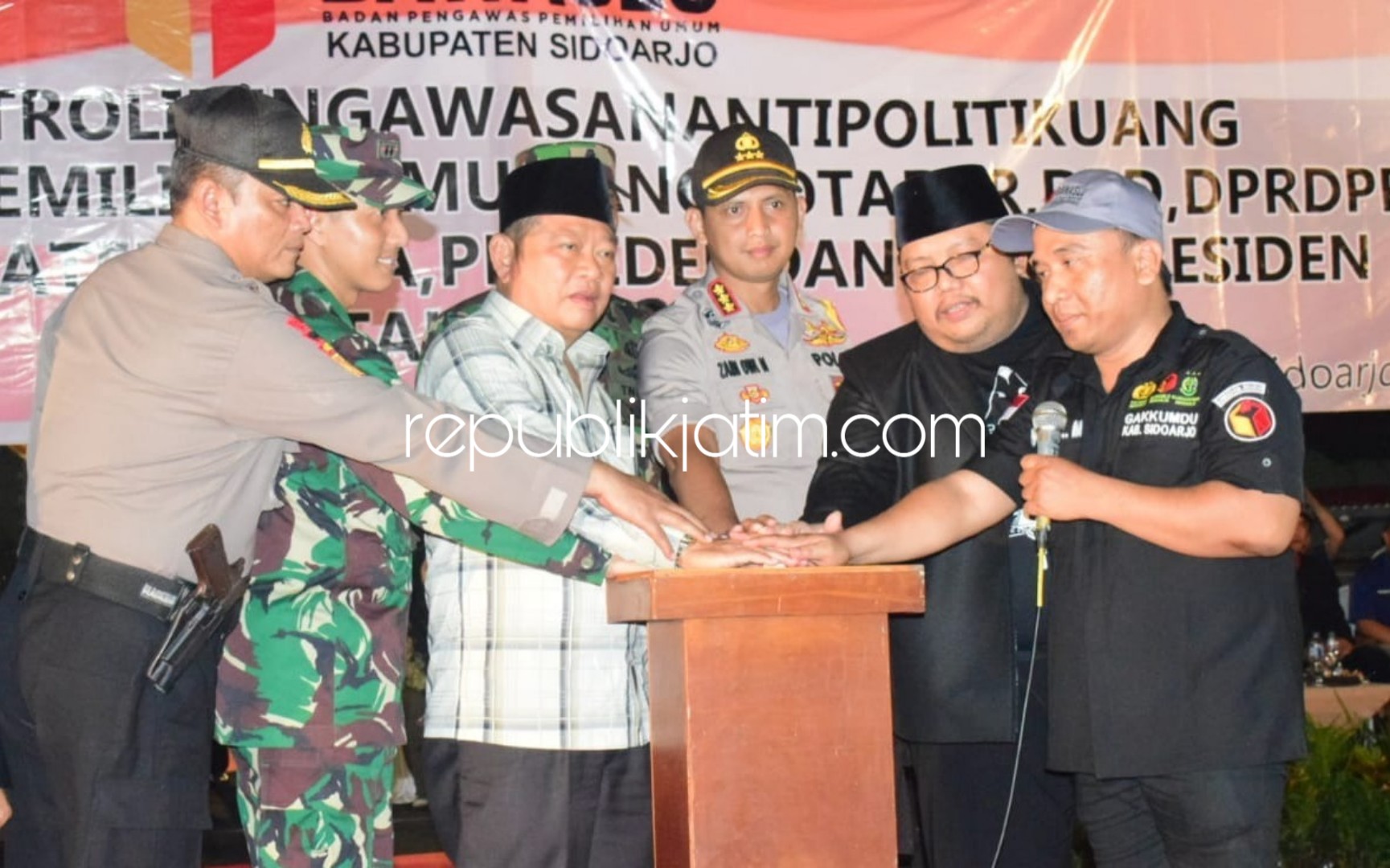 Bawaslu dan Gakkumdu Sidoarjo Siap Wujudkan Pemilu 2019 Bersih dari Praktik Politik Uang