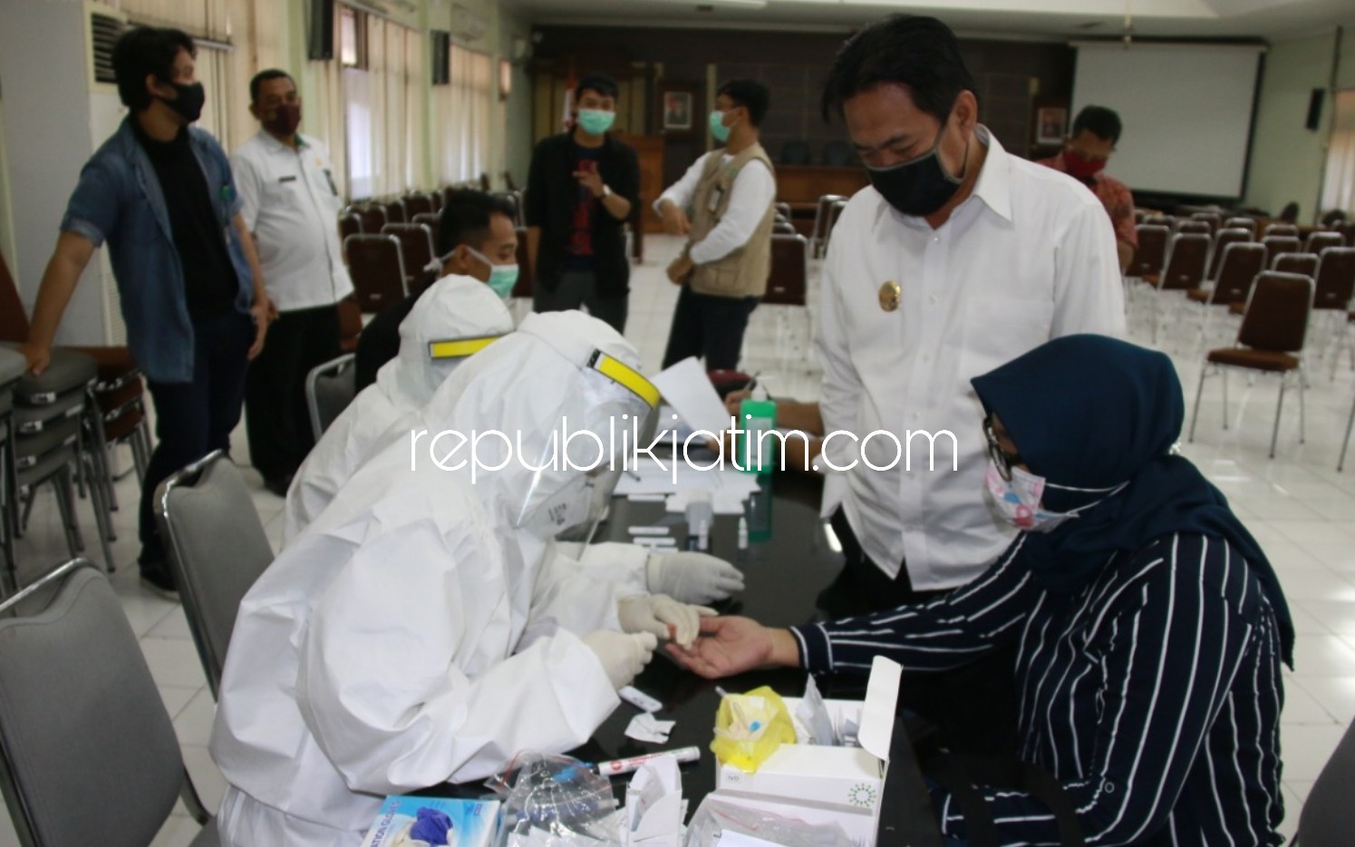 Rapid Test Puluhan Wartawan Sidoarjo Hasilnya Negatif