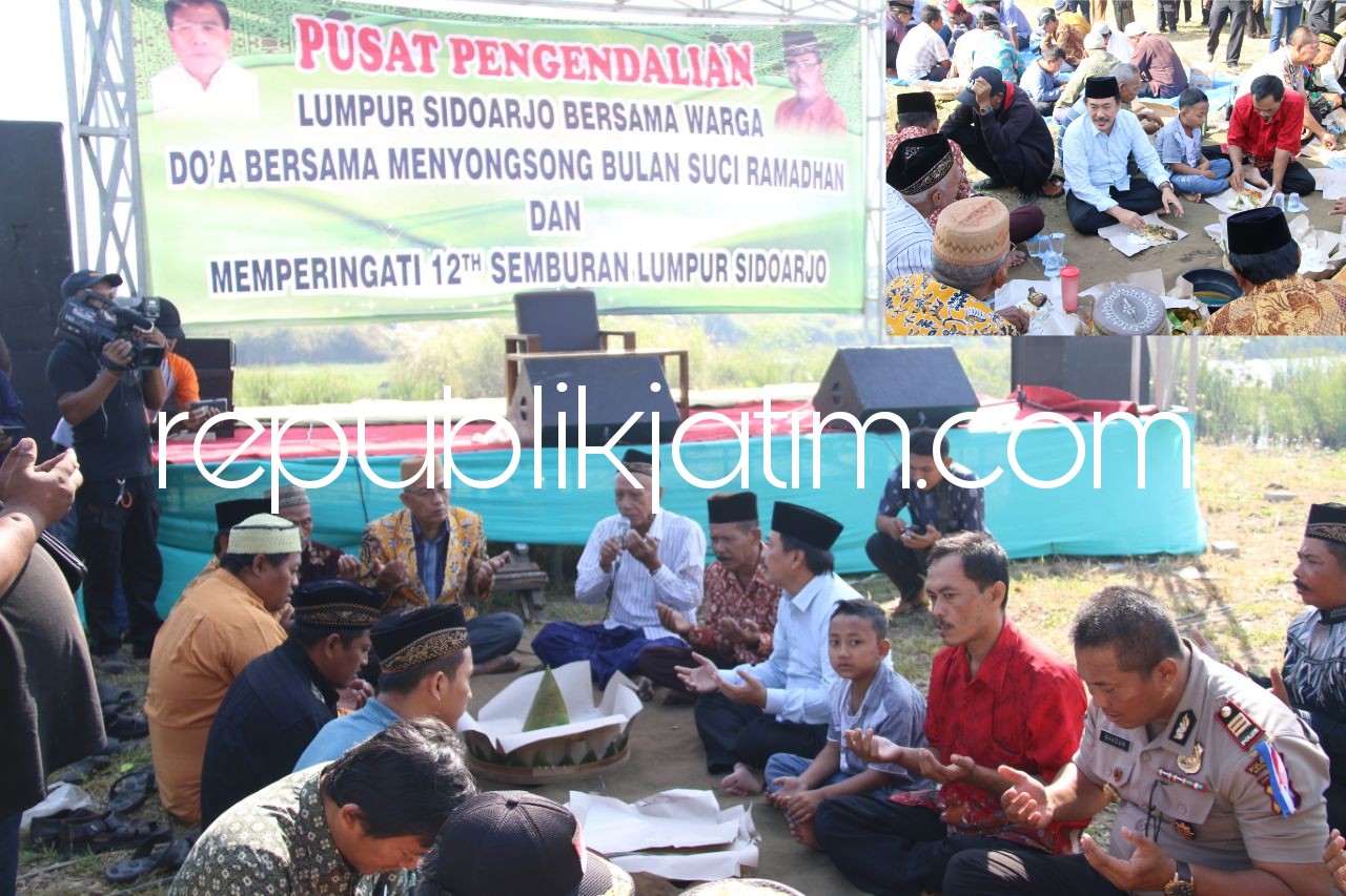 Sambut Ramadhan, Wabup Do’a Bersama Warga Korban Lumpur Lapindo