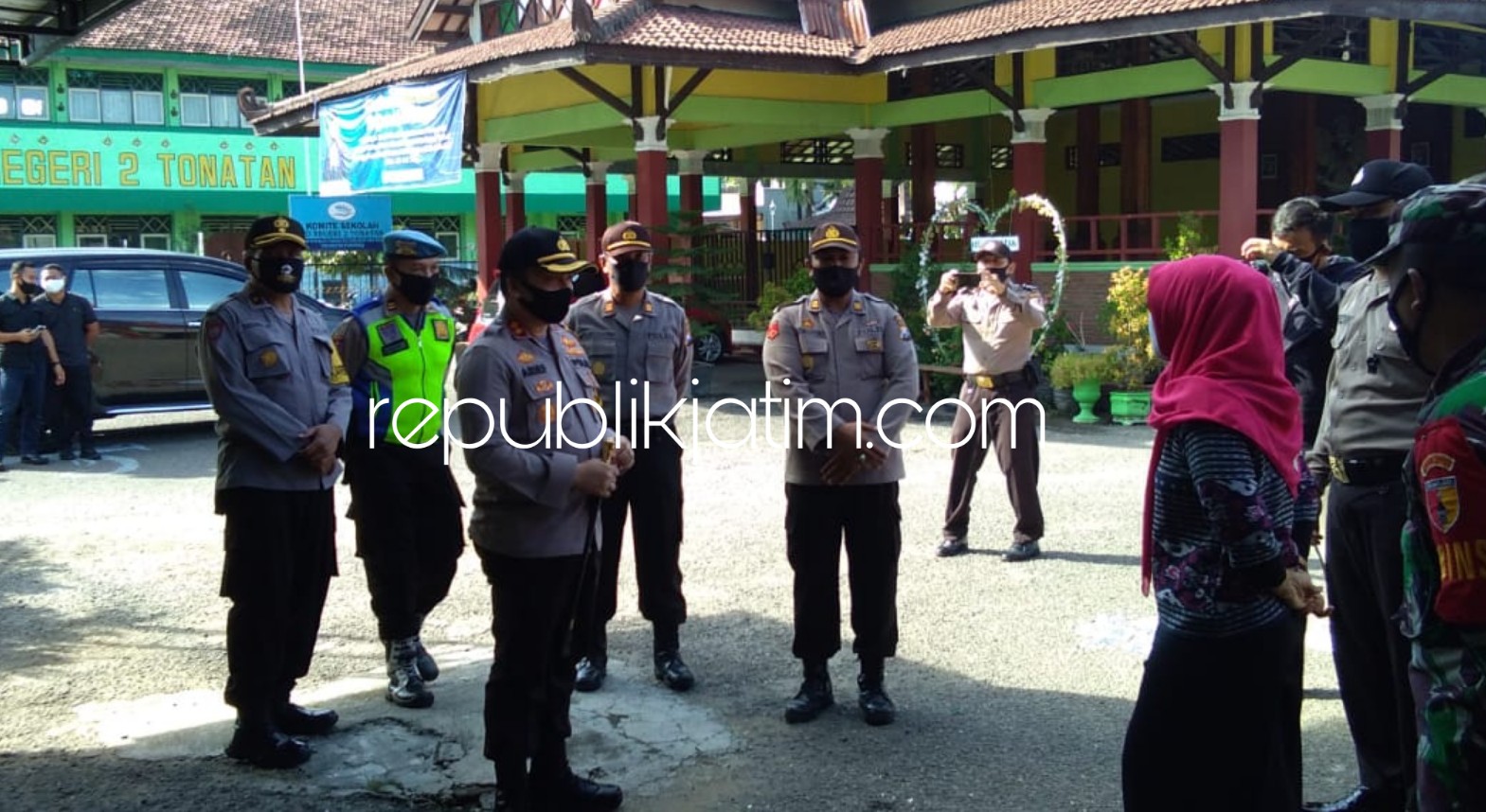 Kapolres Ponorogo Kunjungi  Persiapan Kampung Tangguh Pencegahan Covid-19