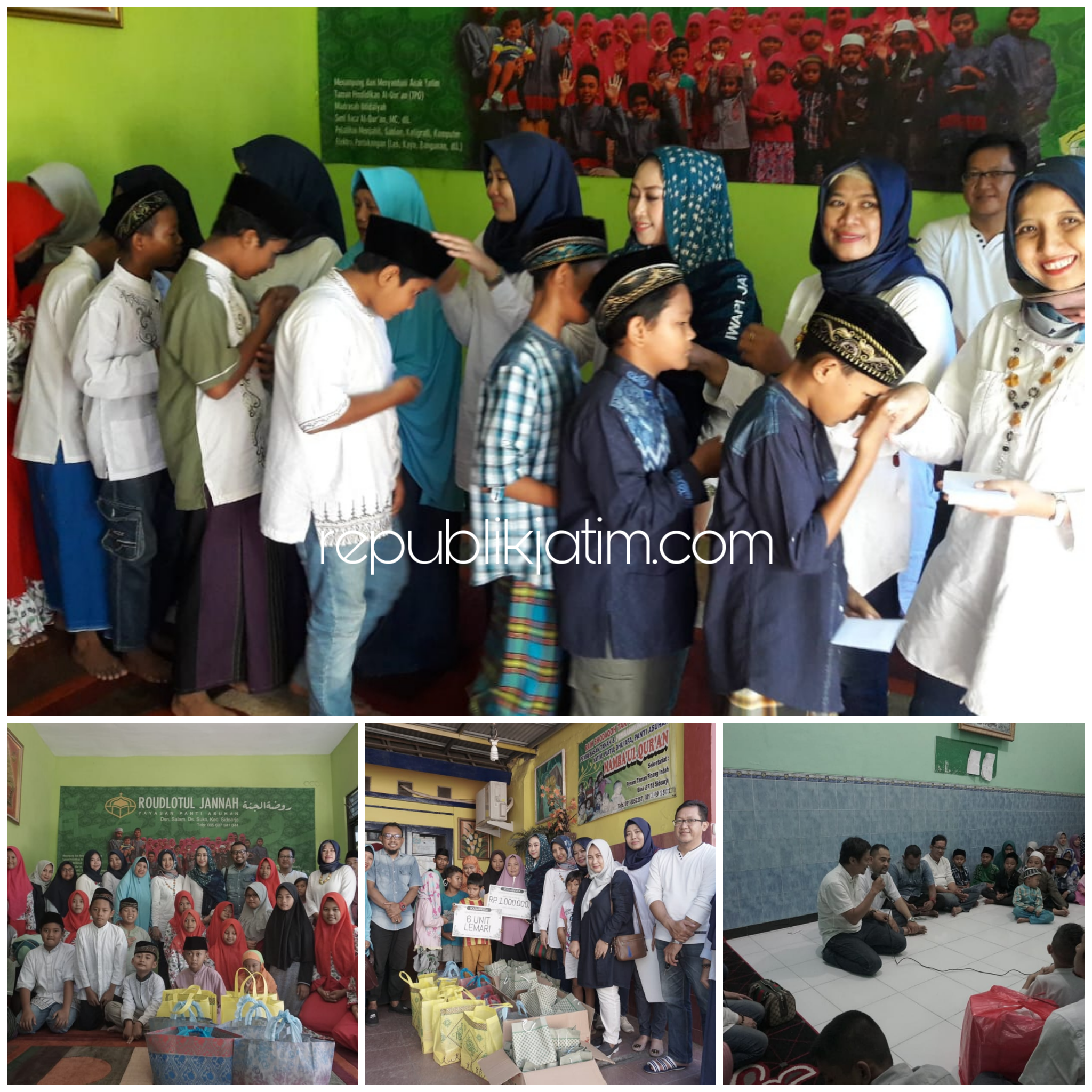 IKA Smanivda Roadshow Bagi Santunan ke Sejumlah Panti Asuhan di Sidoarjo