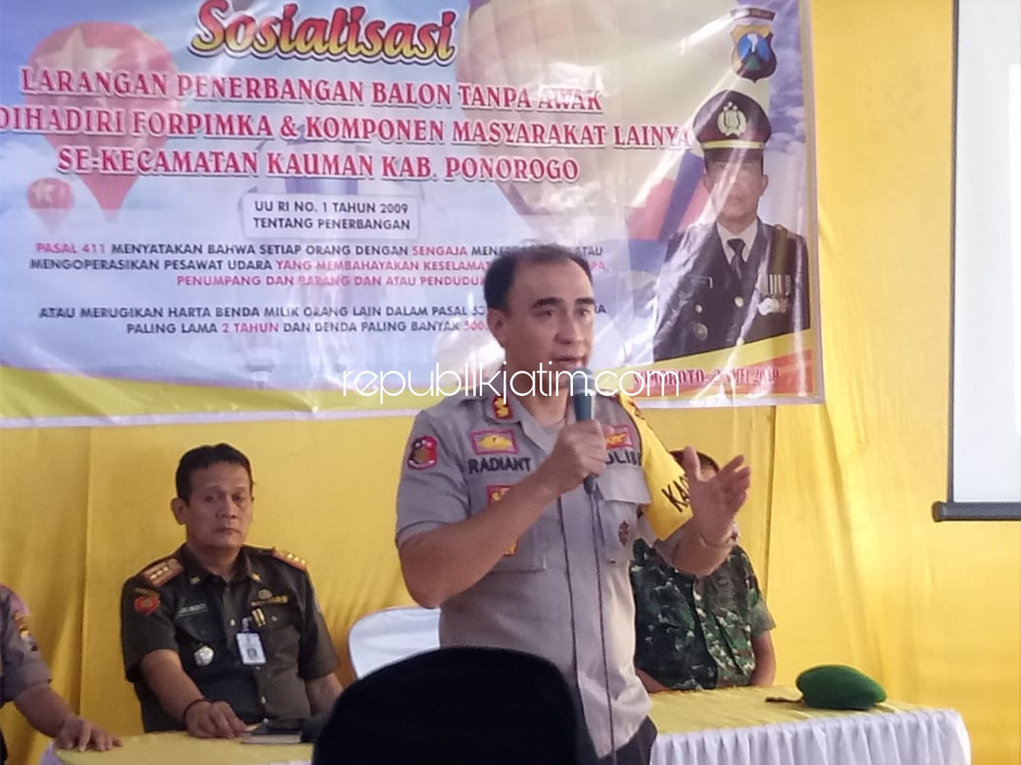 Polres Ponorogo Bakal Tindak Pelaku Penerbangan Balon Udara