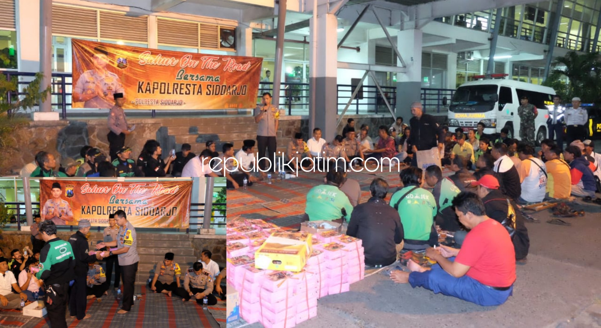 Sahur On The Road, Polresta Sidoarjo Sarana Jaga Kamtibmas dan Berbagi