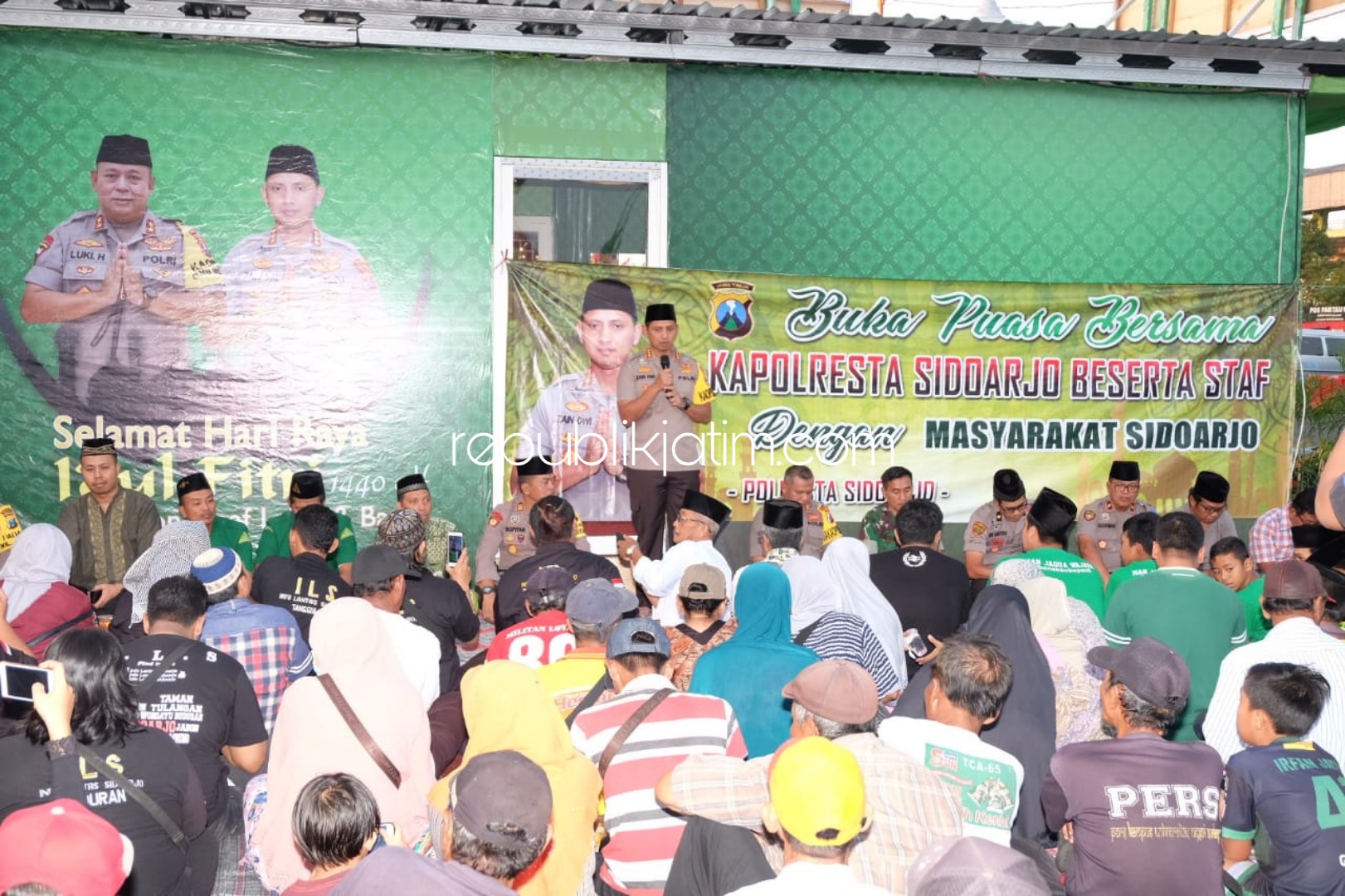 Buka Bersama Komunitas, Ini Pesan Kapolresta Sidoarjo Saat Mudik Lebaran