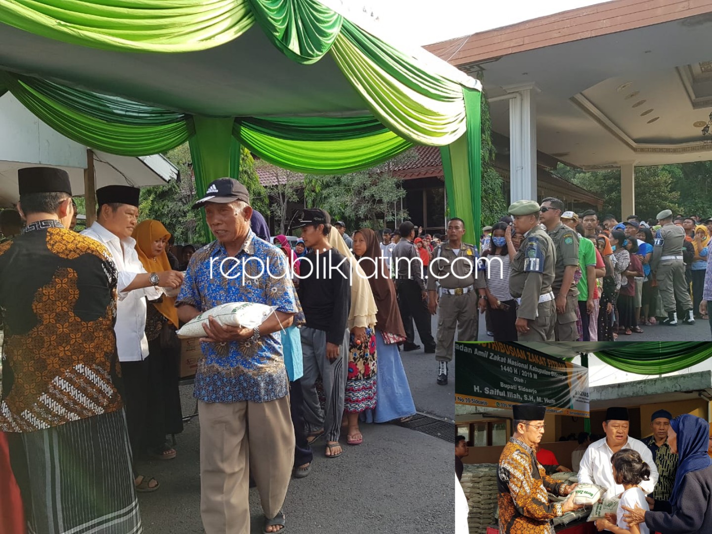 Bupati Bagikan 32 Ton Beras untuk 6.000 Fakir Miskin di Sidoarjo