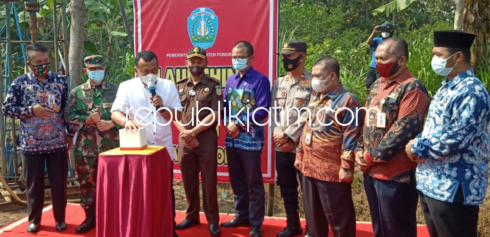 Bupati Ponorogo Launching Pembangunan 25 Sumur Dalam Tersebar di 9 Kecamatan