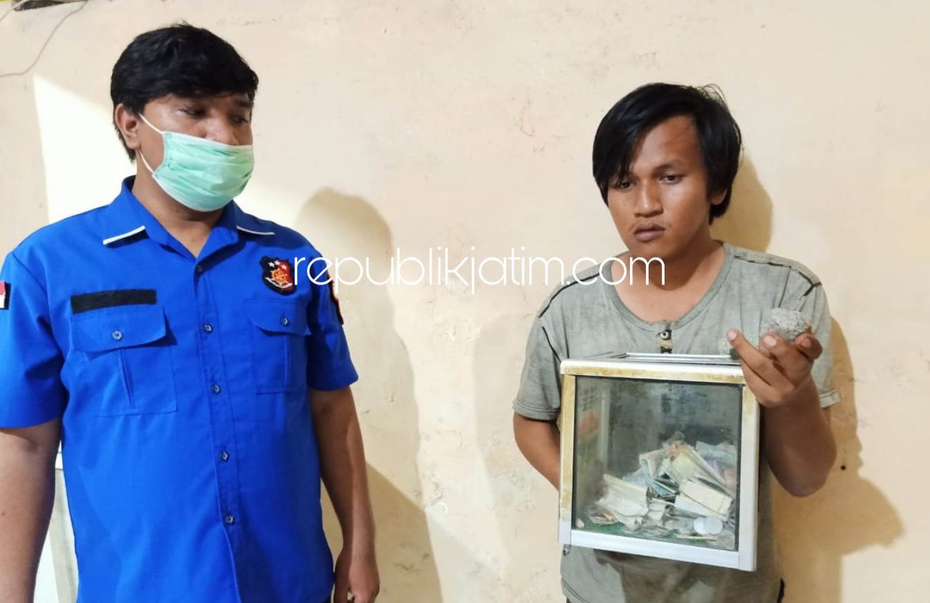 Curi Kotak Amal di Warkop Gedangan, Pemuda Asal Malang Diringkus Polisi