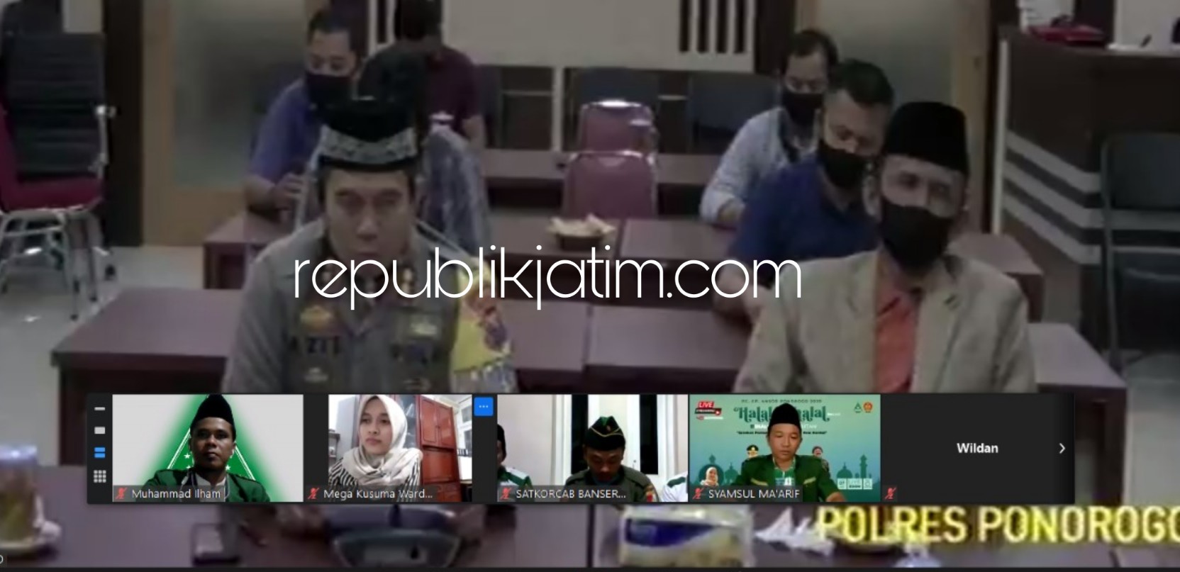 Sambut New Normal, GP Ansor Dan Banser Dialog Interaktif Dengan Kapolres Ponorogo