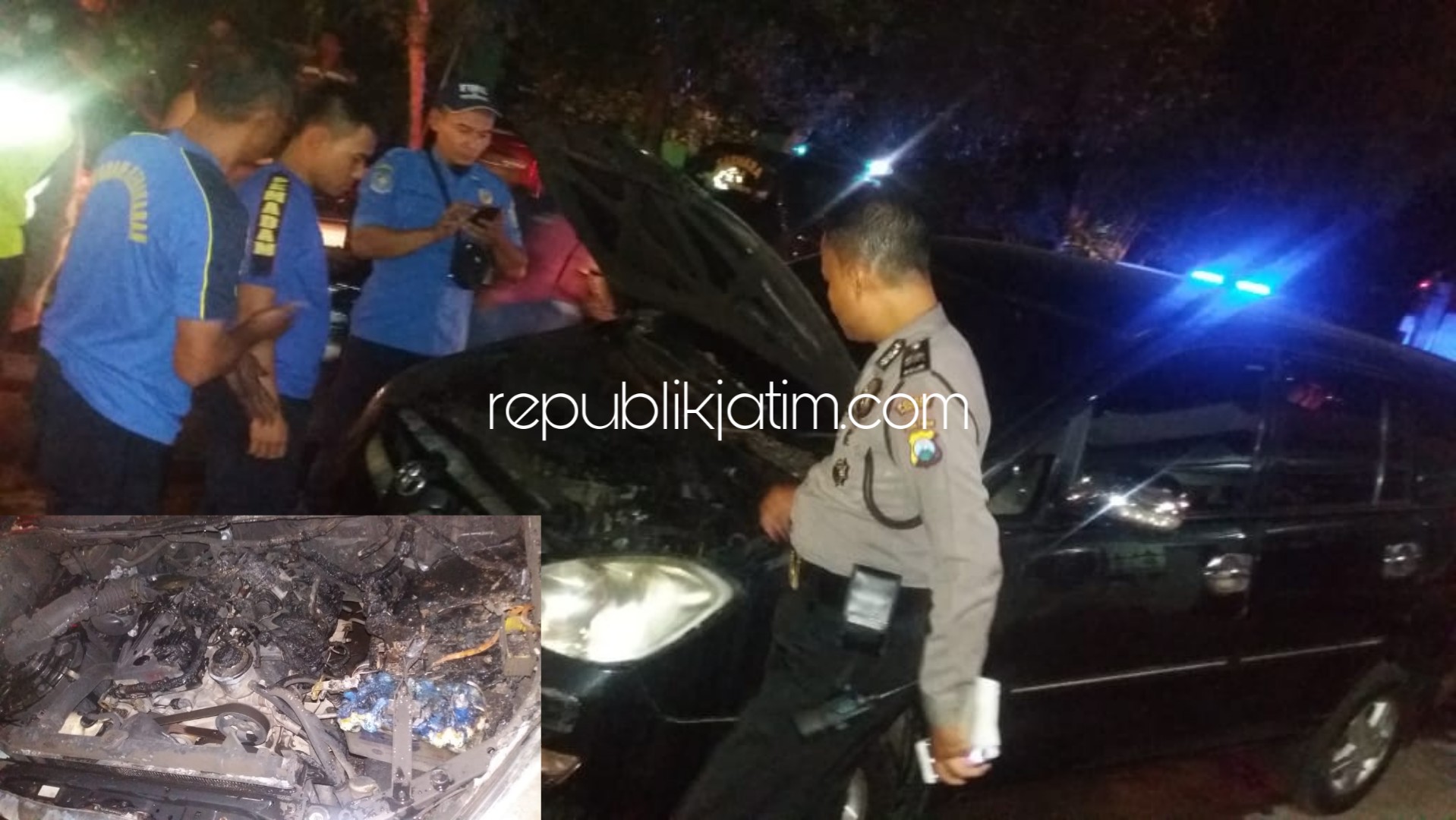 Korsleting, Innova Warga Ponorogo Terbakar Saat Hendak Dicucikan