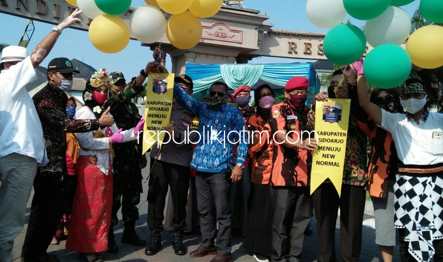 Kapolresta Sidoarjo Apresiasi Pembentukan Kampung Tangguh Secara Massal di Krian