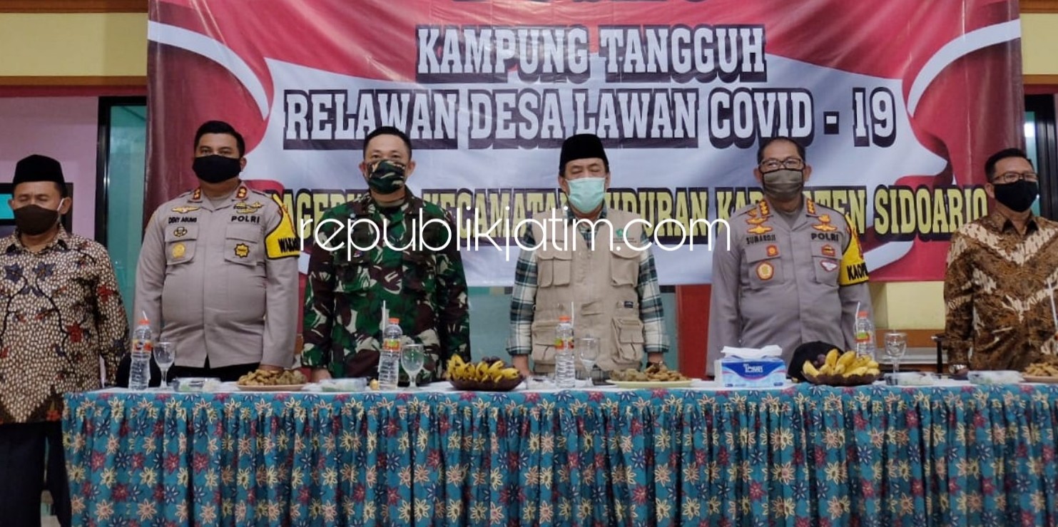 Ada 4 Warga Positif Covid-19, Pagerwojo Buduran Launching Kampung Tangguh Semeru