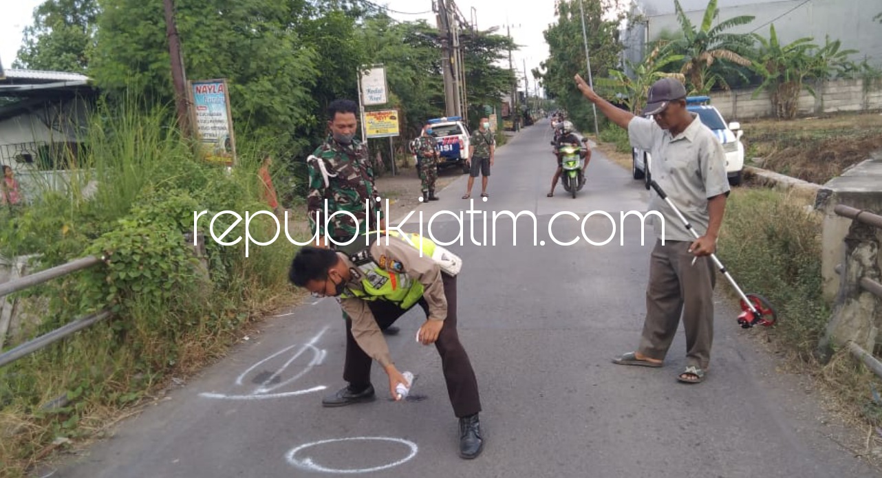 Pengendara Motor Tewas Diseruduk Truk Kabur, Tabrak Pengayuh Sepeda Onthel di Banjarpertapan Taman