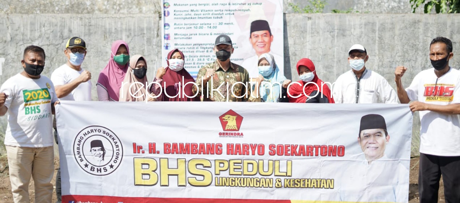 Galakkan Penyemprotan Disinfektan, BHS Ajak Warga dan ASN Sidoarjo Cegah Penyebaran Covid-19