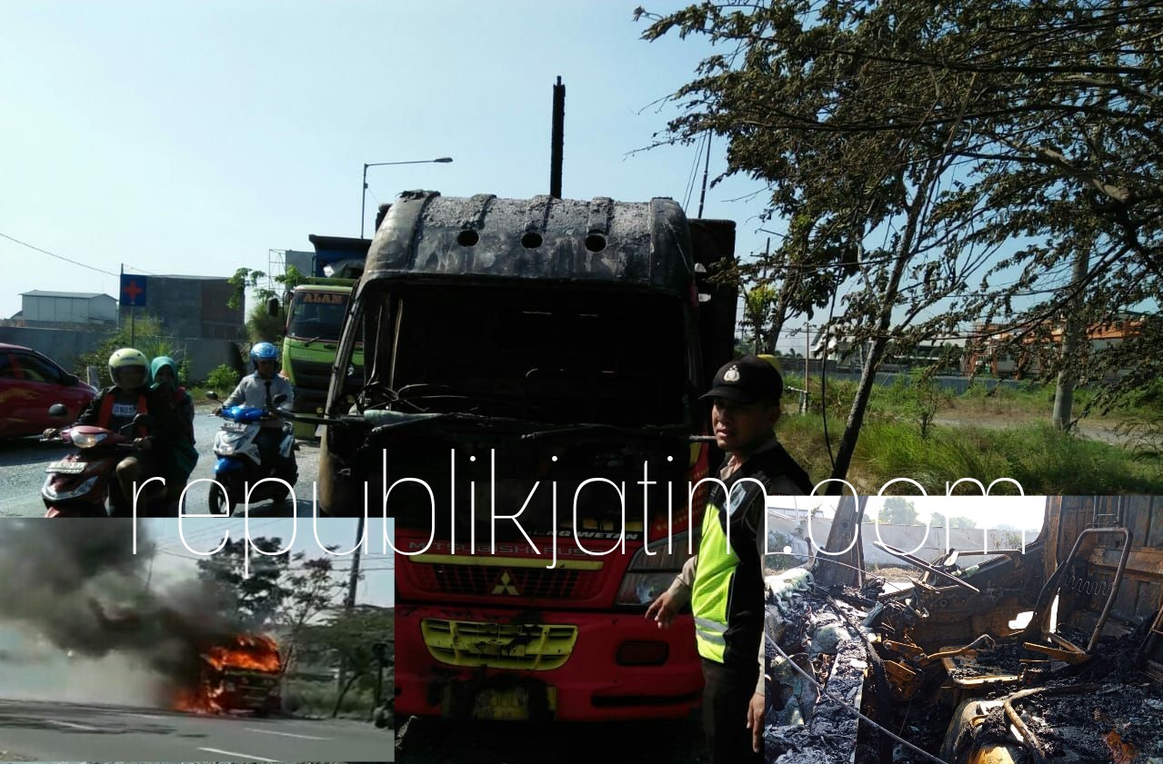 Truk Pengangkut Bahan Kimia Ludes Terbakar Merugi Rp 300 Juta