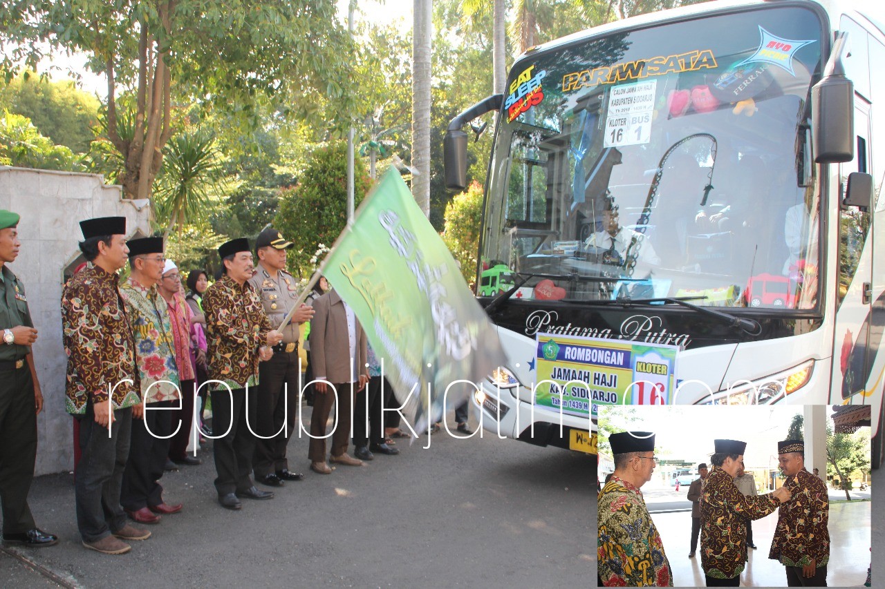 Berangkatkan Kloter CJH Pertama, Wabup Titip Doa untuk Keamanan Sidoarjo