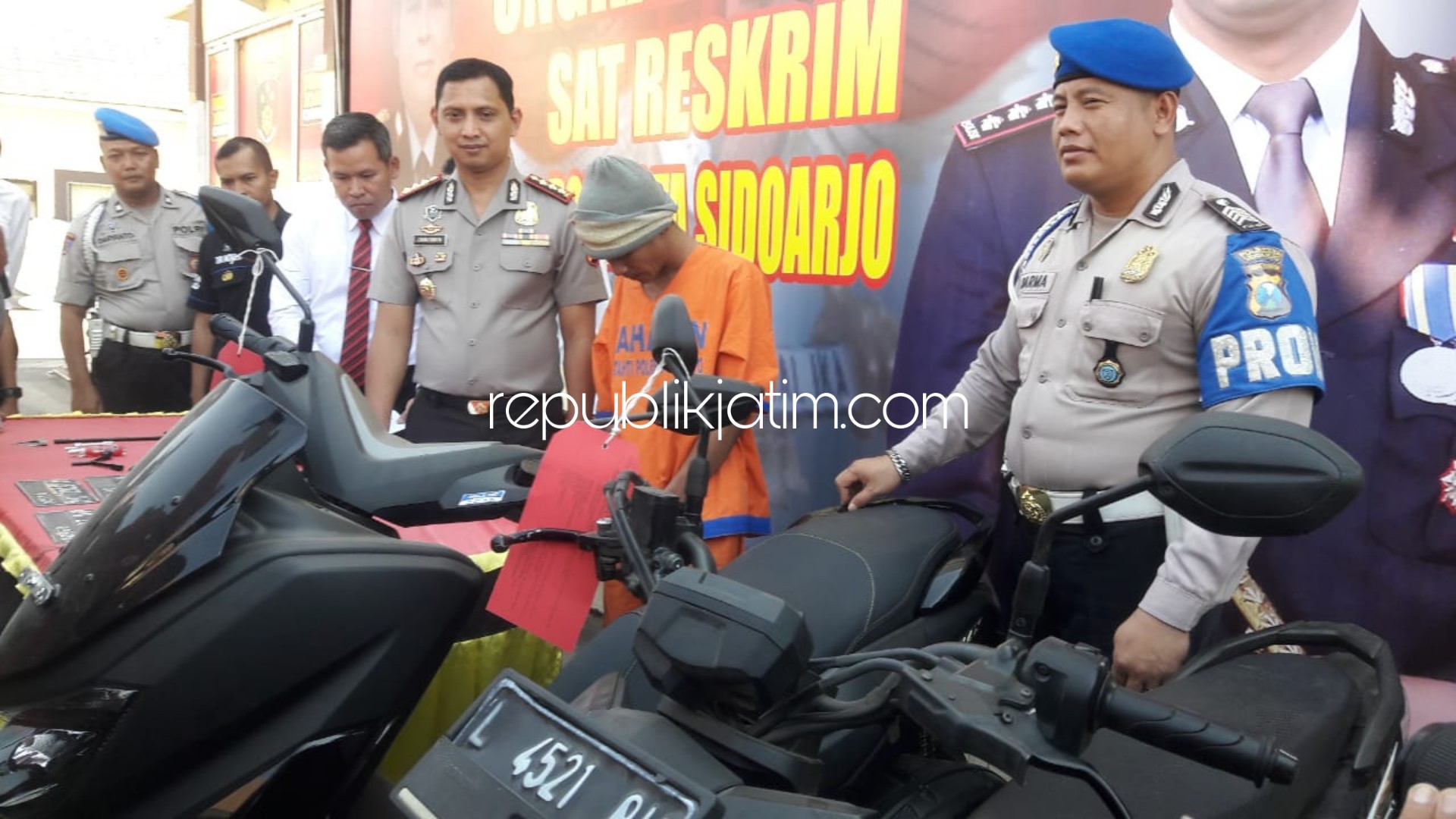 60 Kali Beraksi di Sidoarjo, Residivis Curanmor Asal Lumajang Ditembak Kakinya