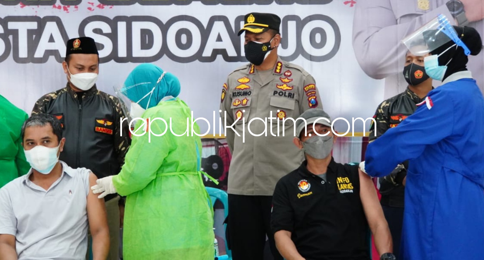 Ratusan Netizen Sidoarjo Dapat Kesempatan Disuntik Vaksin Covid-19 Dosis Kedua