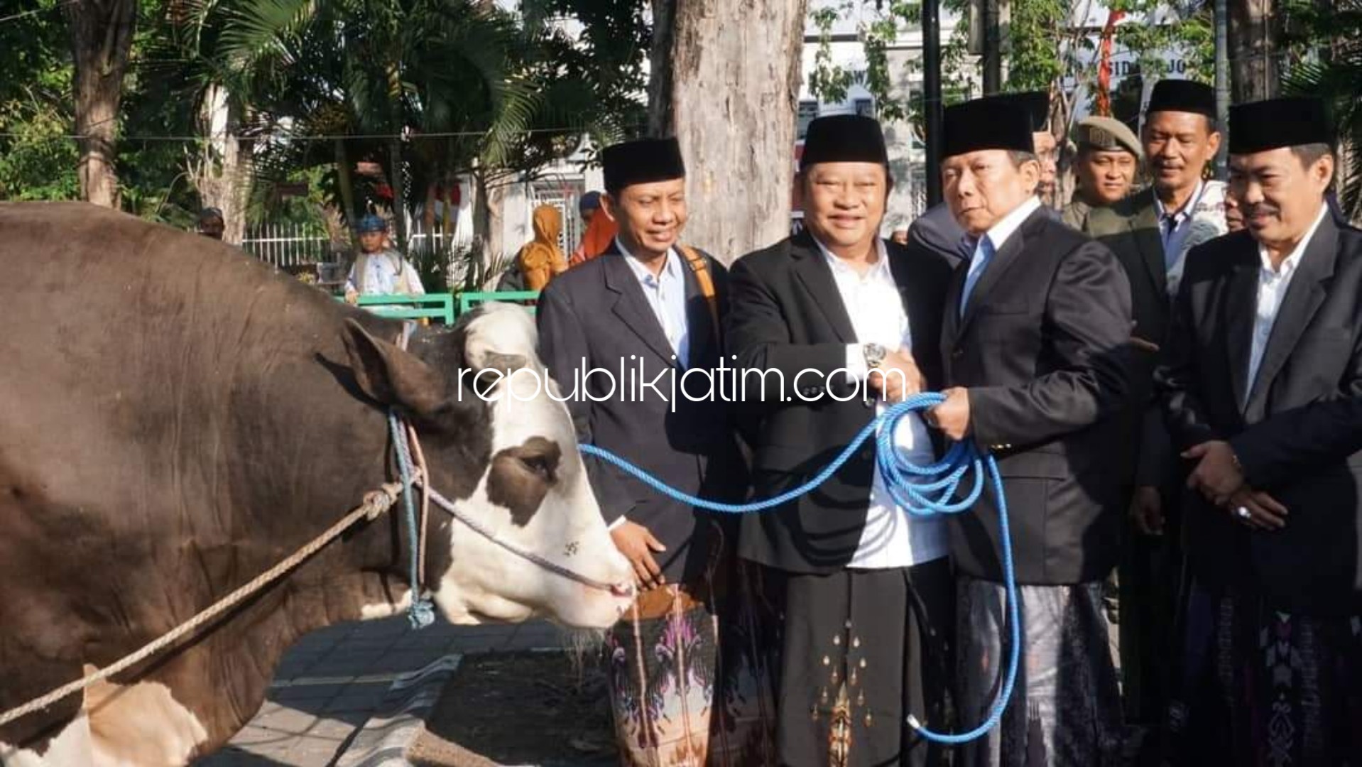 Bupati Sidoarjo Kurban Sapi Brahma 1 Ton, Wabup 936 Kilogram