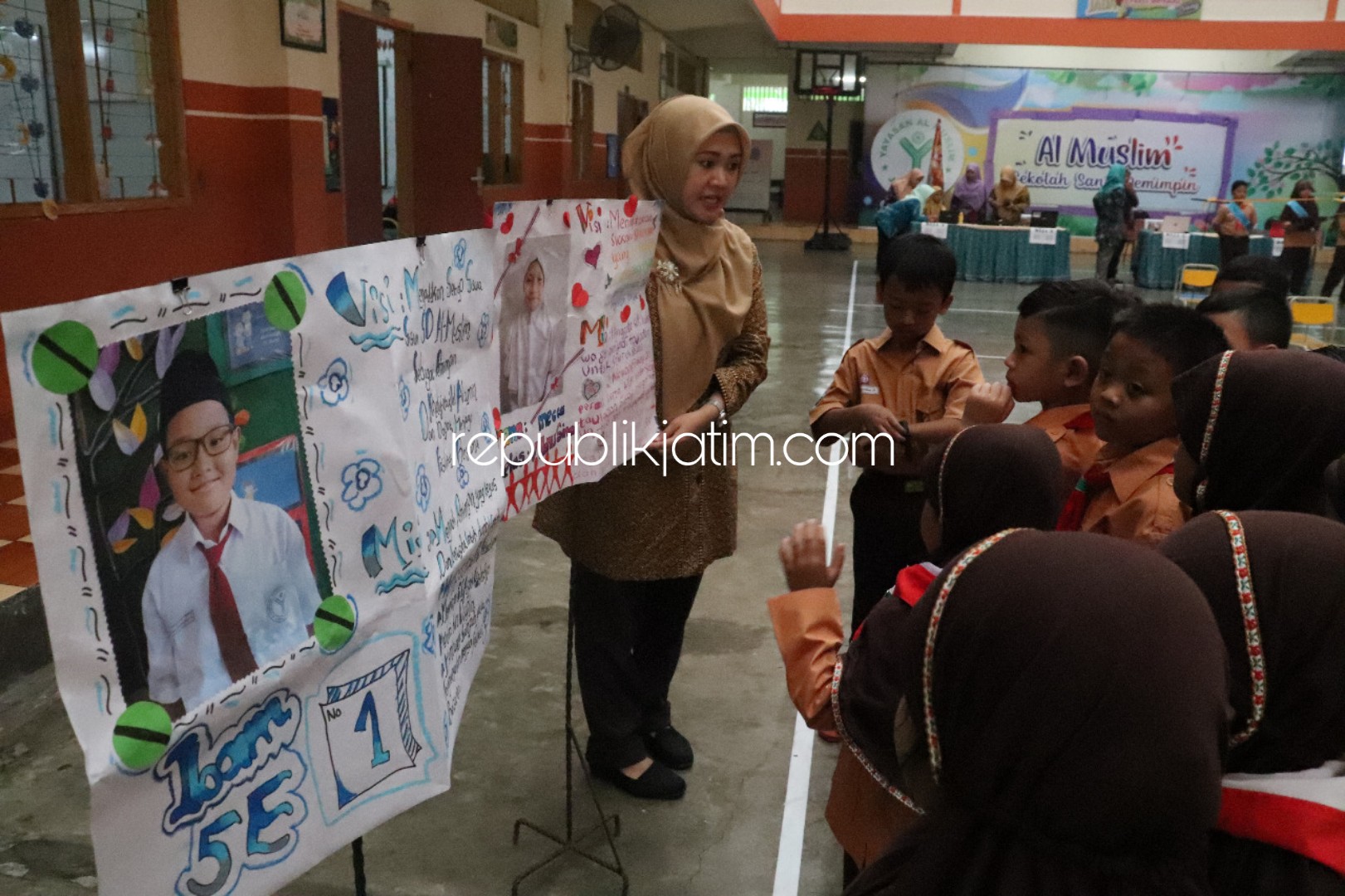 Siswa SD Al Muslim Gelar Pemilihan Kids Leader dengan E Voting