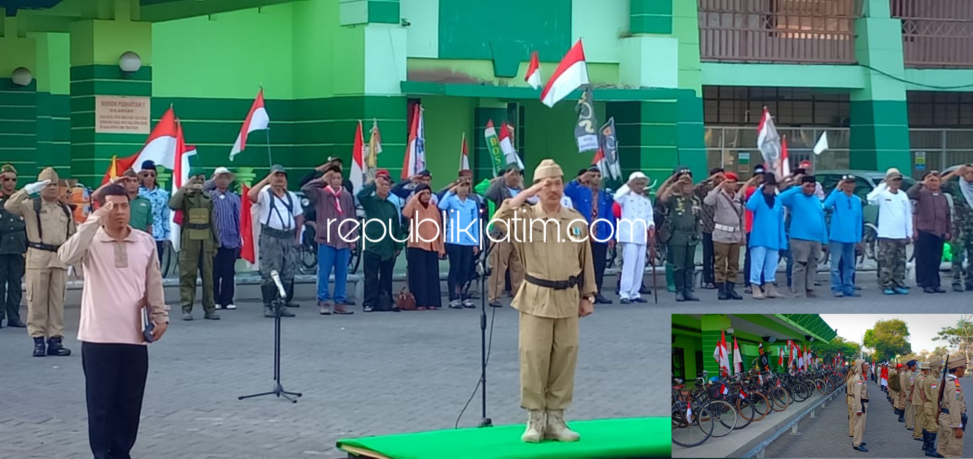 Onthelis dan Onthelista Sidoarjo Gelar Upacara Bendera HUT RI ke 74