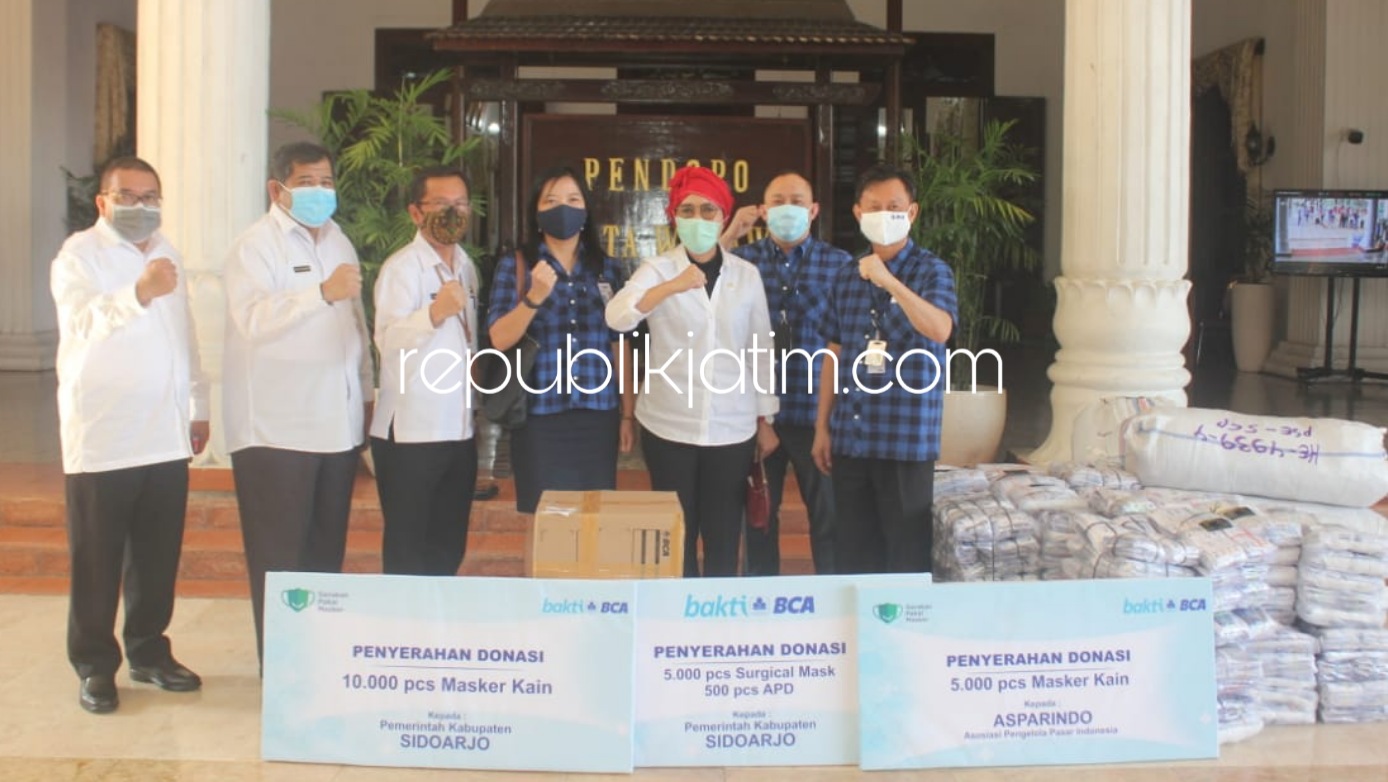 Peduli Covid-19, BCA Bantu 15.000 Masker untuk Warga dan Tim Medis di Sidoarjo