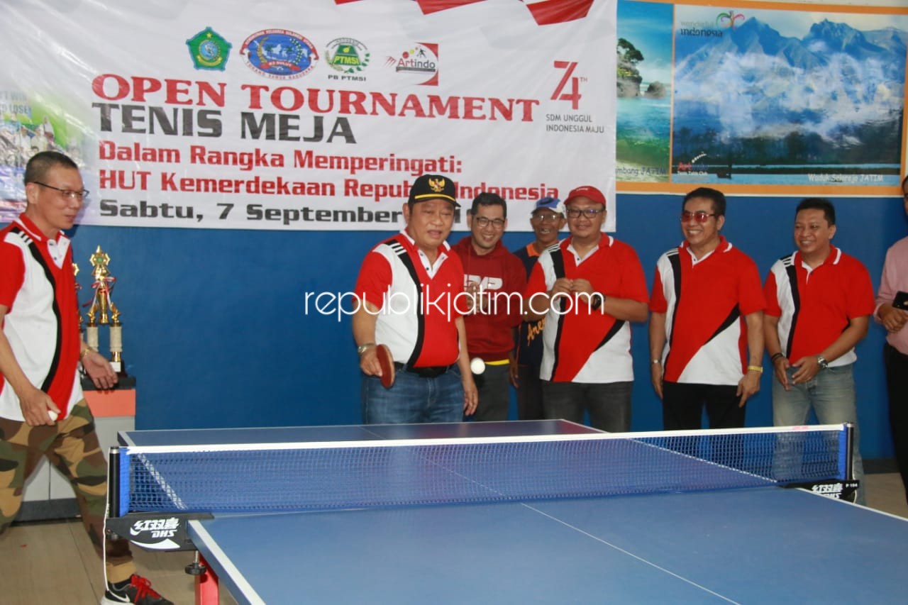 Sidoarjo Tuan Rumah Turnamen Tenis Meja Tingkat Jatim