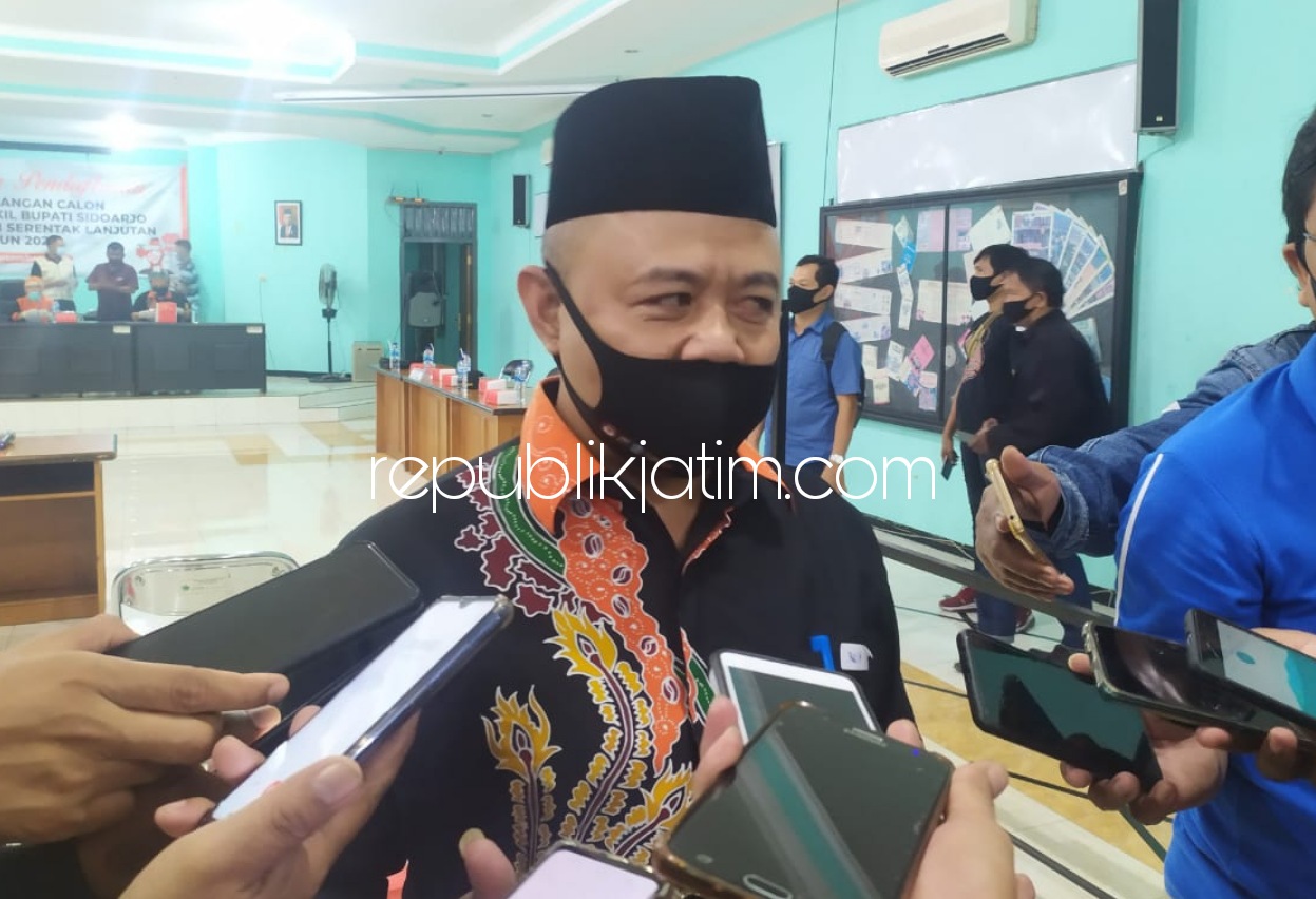 Ketua KPU Sidoarjo : Kepastian Hasil Swab 3 Paslon Tunggu Malam Ini