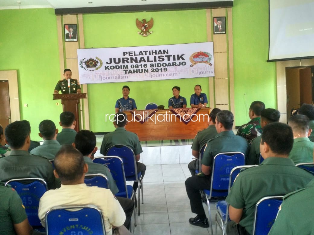 Jadi Unggulan Program TMMD, Kodim Sidoarjo Gelar Pelatihan Jurnalistik