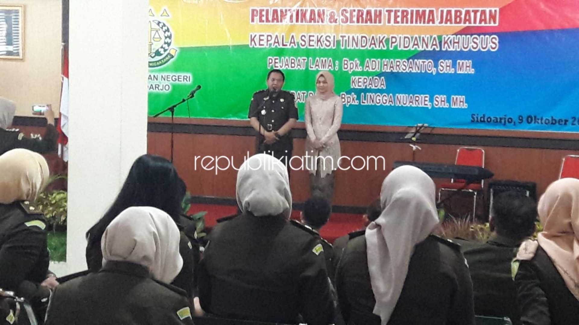 Jabat Kasi Pidsus Sidoarjo 3,4 Tahun, Adi Harsanto Digantikan Lingga Nuarie