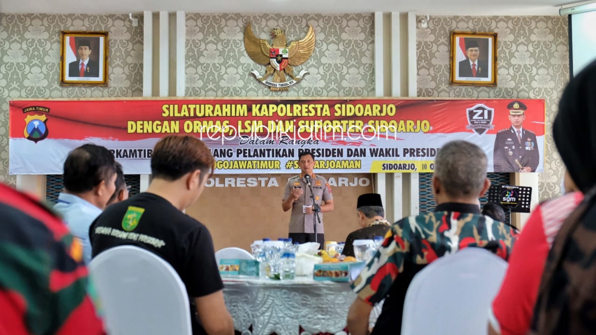 Jelang Pelantikan Presiden dan Wapres, Kapolresta Sidoarjo Gandeng Ormas, LSM dan Suporter